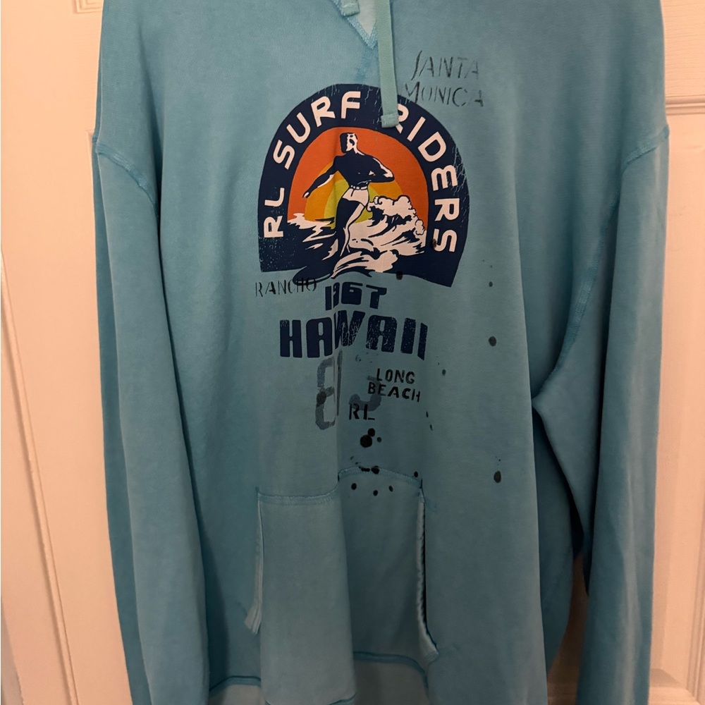 Polo Ralph Lauren Aqua Surf Graphic Hoodie